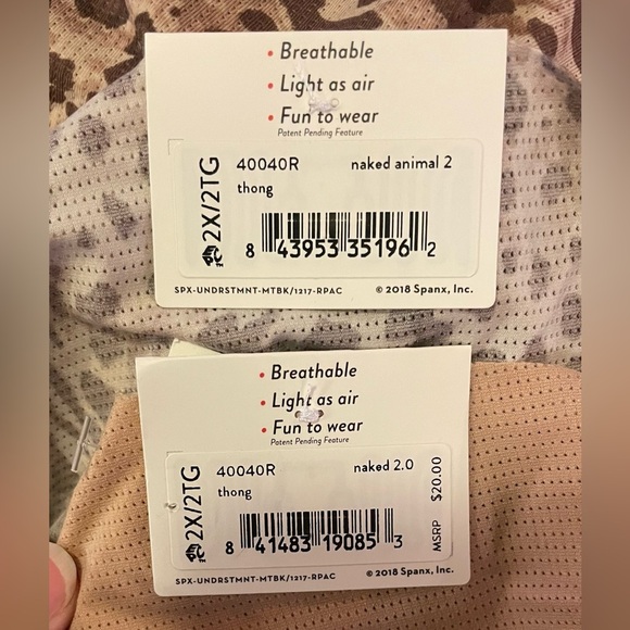 NWT 2 pairs SPANX Under Statements seamless thongs size 2X - Picture 6 of 7